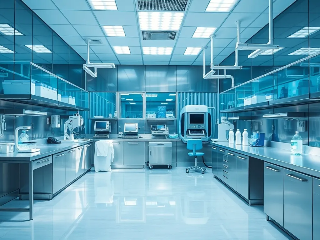 Professional sterile medical environment, stainless steel su